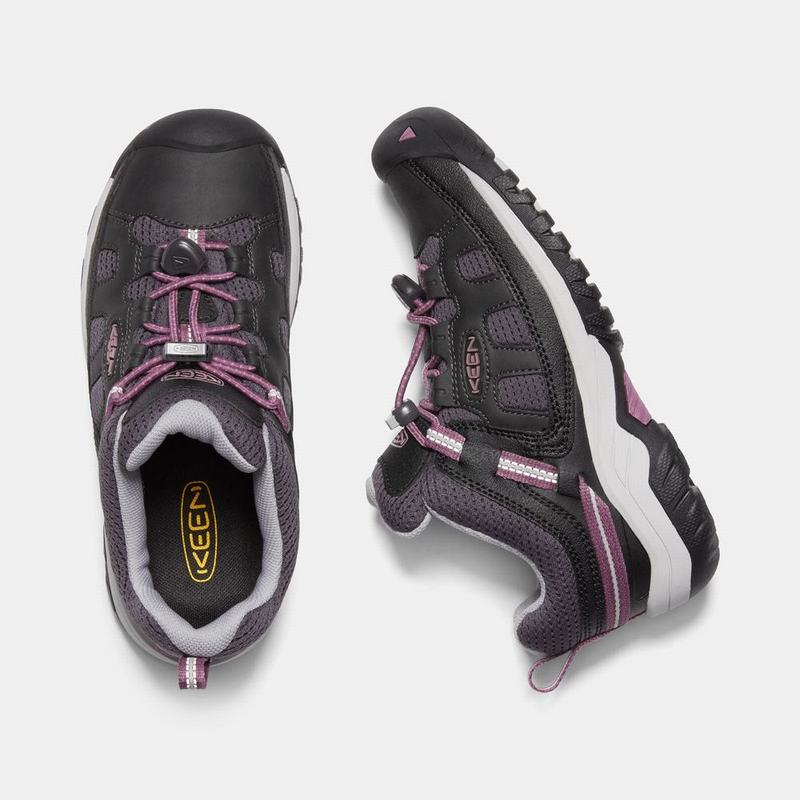 Zapatos Trekking Keen Targhee Para Niños Negros/Morados - Zapatos Keen Mexico (179084-AJK)